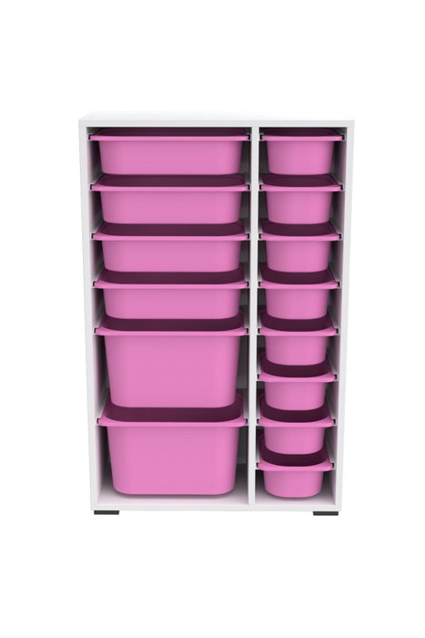 Hanah Home Armario Multiusos Blanco y Rosa Hanah Home Armario Multiusos Blanco y Rosa
